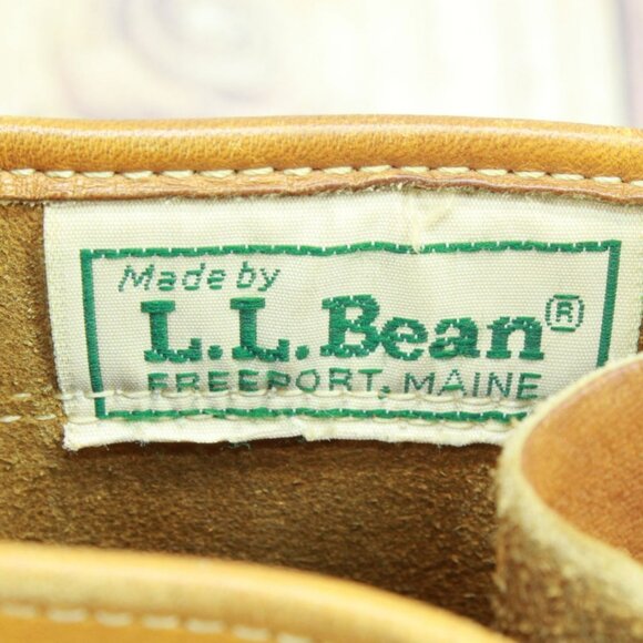 Vintage LL Bean Brown Leather Lace Up Unlined Mid Calf Hunting Duck Boots Size 8 - Picture 9 of 11